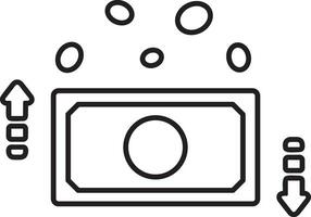 Geld Austausch Zahlung Symbol Symbol Vektor Bild. Illustration von das Dollar Währung Münze Grafik Design Bild