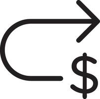 pengar utbyta betalning ikon symbol vektor bild. illustration av de dollar valuta mynt grafisk design bild