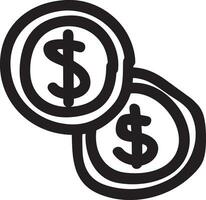 Geld Austausch Zahlung Symbol Symbol Vektor Bild. Illustration von das Dollar Währung Münze Grafik Design Bild