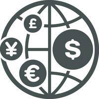 Geld Austausch Zahlung Symbol Symbol Vektor Bild. Illustration von das Dollar Währung Münze Grafik Design Bild