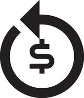 Geld Austausch Zahlung Symbol Symbol Vektor Bild. Illustration von das Dollar Währung Münze Grafik Design Bild