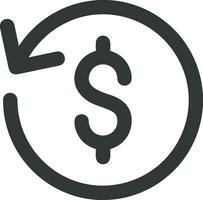 pengar utbyta betalning ikon symbol vektor bild. illustration av de dollar valuta mynt grafisk design bild