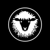 Schaf - - minimalistisch und eben Logo - - Vektor Illustration