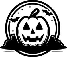 Halloween - - minimalistisch und eben Logo - - Vektor Illustration