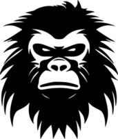 gorilla, minimalistisk och enkel silhuett - vektor illustration