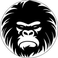 Gorilla - - minimalistisch und eben Logo - - Vektor Illustration