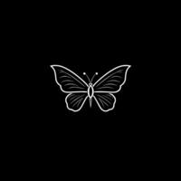 Schmetterling - - minimalistisch und eben Logo - - Vektor Illustration