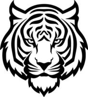 Tiger - - schwarz und Weiß isoliert Symbol - - Vektor Illustration