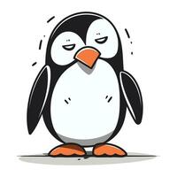 süß Pinguin Karikatur Vektor Illustration. komisch Karikatur Pinguin.