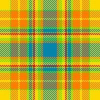 Hintergrund Textil- prüfen von nahtlos Plaid Stoff mit ein Vektor Textur Muster Schottenstoff.