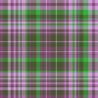 Tartan Stoff Plaid von prüfen Hintergrund Textil- mit ein nahtlos Muster Vektor Textur.