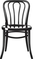 Stuhl Vektor Silhouette Illustration schwarz Farbe