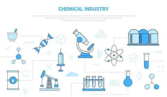 Konzept der chemischen Industrie vektor