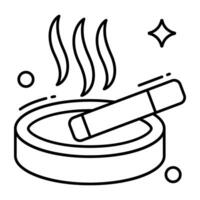 ein Symbol Design von Rauchen vektor