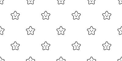 Star nahtlos Muster Vektor Weihnachten Schal isoliert Geschenk wickeln Papier Karikatur Fliese Hintergrund wiederholen Hintergrund Illustration Design