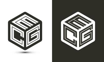 qmc Brief Logo Design mit Illustrator Würfel Logo, Vektor Logo modern Alphabet Schriftart Überlappung Stil.