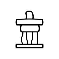 inukshuk Symbol im Vektor. Illustration vektor