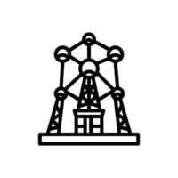 Atomium Symbol im Vektor. Illustration vektor