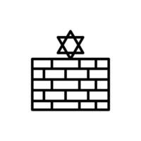 Jammern Mauer Symbol im Vektor. Illustration vektor