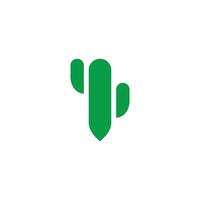 Kaktus Logo Design Illustration zum Ihre Unternehmen vektor