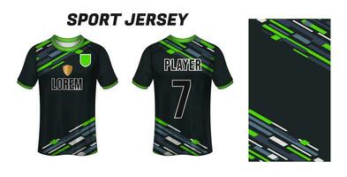 Sport Jersey Design Stoff Textil- zum Sublimation vektor