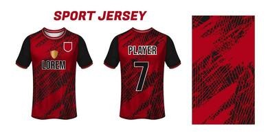 Sport Jersey Design Stoff Textil- zum Sublimation vektor