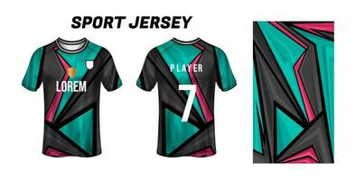 Sport Jersey Design Stoff Textil- zum Sublimation vektor