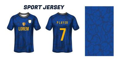 Sport Jersey Design Stoff Textil- zum Sublimation vektor