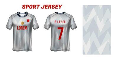 sport jersey design tyg textil- för sublimering vektor