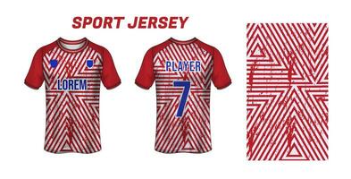 Sport Jersey Design Stoff Textil- zum Sublimation vektor