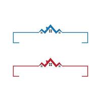 Design von Immobilien- und Konstruktionslogos vektor