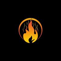 Feuer Logo oder Symbol Design. Vektor Illustration