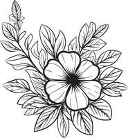 blommor gren av snäcka blomma hand teckning vektor illustration årgång design element bukett snäcka naturlig samling, lätt blomma färg sidor