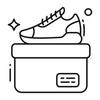 ein Symbol Design von Schuh vektor