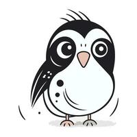 Pinguin Vektor Illustration isoliert auf ein Weiß Hintergrund. süß Karikatur Pinguin.