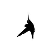 fliegend Kolibri Silhouette, können verwenden Kunst Illustration, Webseite, Logo Gramm, Piktogramm oder Grafik Design Element. Vektor Illustration