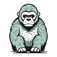 gorilla vektor illustration för t skjorta eller Övrig använder.