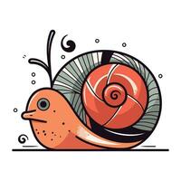 Schnecke Vektor Symbol. Karikatur Illustration von Schnecke Vektor Symbol zum Netz Design