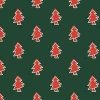 Weihnachten Baum Fliese Vektor Design Illustration