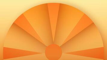 3d bakgrund design geometrisk mörk ljus orange lutning runda skarp skiva cirkel modern abstrakt vektor