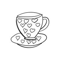 Tasse von Kaffee Vektor Design