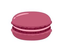 lila Macaron Bäckerei Essen im süß Karikatur Vektor Illustration