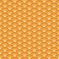 orange skugga av japansk Vinka mönster bakgrund. japansk sömlös mönster vektor. vågor bakgrund illustration. för Kläder, omslag papper, bakgrund, bakgrund, gåva kort. vektor