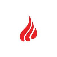 Brief d Kurven Flamme einfach abstrakt Logo Vektor