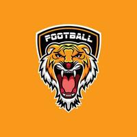 Tiger Fußball Logo vektor