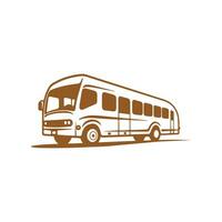en logotyp av buss ikon skola buss vektor studenter buss isolerat silhuett design