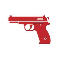ein Symbol von Pistole Symbol Vektor Gewehr Logo Silhouette isoliert Design