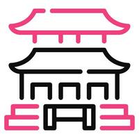 gyeongbokgung Palast Symbol Illustration, zum uiux, Infografik, usw vektor