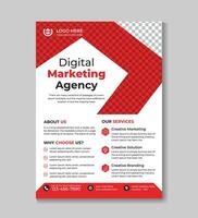 korporativ modern Digital Marketing Geschäft Flyer Design Vorlage Broschüre, Abdeckung, jährlich Bericht, Poster, Flyer, Förderung, Werbung, Flugblatt Design vektor