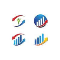 företagsekonomi logotyp vektor